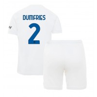Inter Milan Denzel Dumfries #2 Replica Away Minikit 2023-24 Short Sleeve (+ pants)